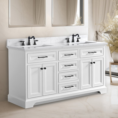 Aanayah 60" Double Bathroom Vanity Set