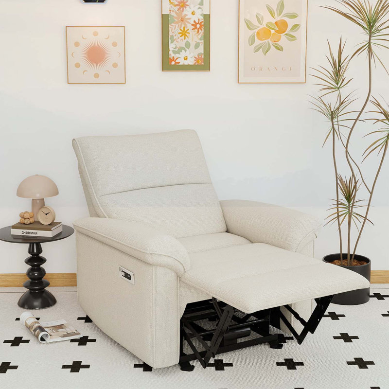 Wall Hugger Recliner, Beige/Gray
