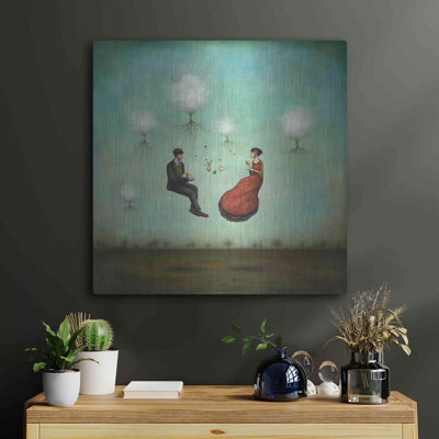 Red Barrel Studio® 'Gravitea For Two' by Duy Huynh, Metal Wall Art
