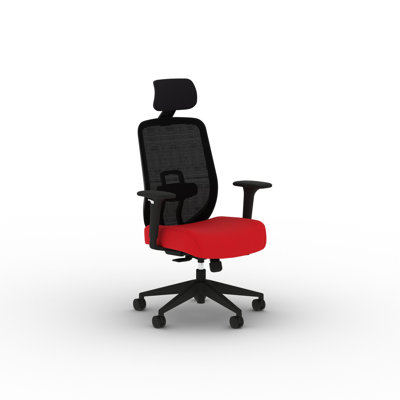 HON Altern Mesh Mid Back Task Chair, Black Frame, Ruby