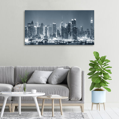 Manhattan New York - Wrapped Canvas Print
