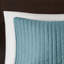 Courtepointe réversible très grand / très grand bleu sarcelle - microfibre, literie de maison rembourrée en coton 3 pièces réversible, microfibre avec tentation-129988422-129988424