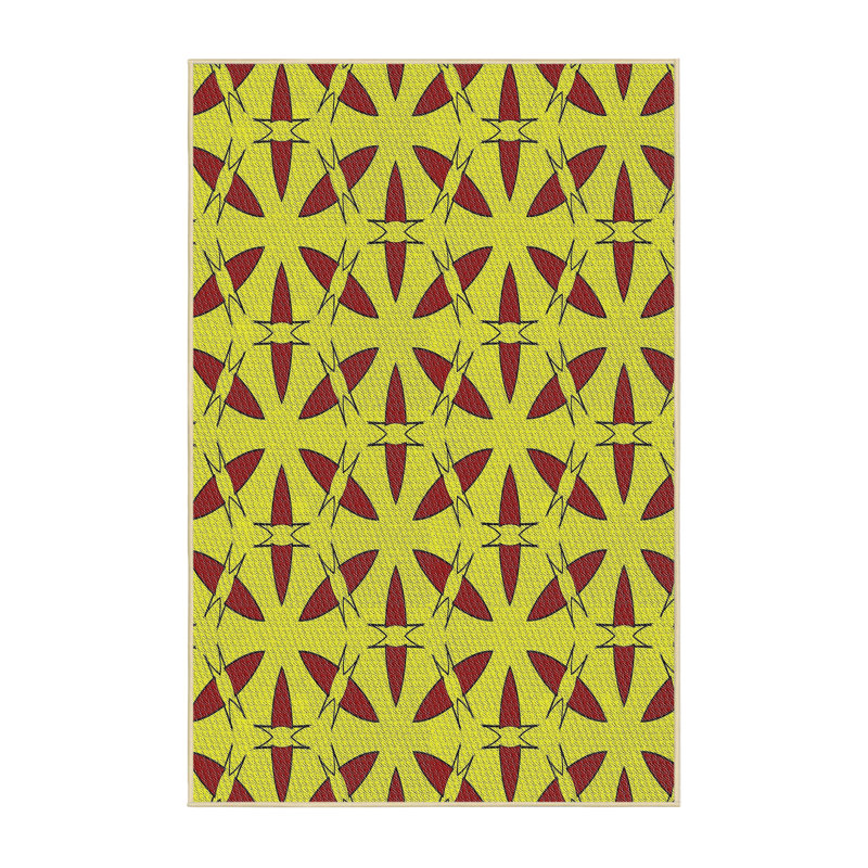 Tapis zone beige à motifs, Rectangle 2 pi x 3 pi