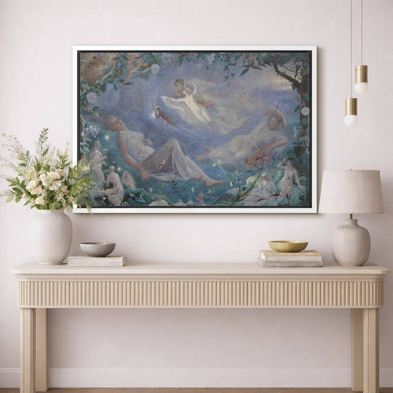 Art onirique de fantaisie onirique, images de chambre à coucher, impression sur toile encadrée, impression numérique