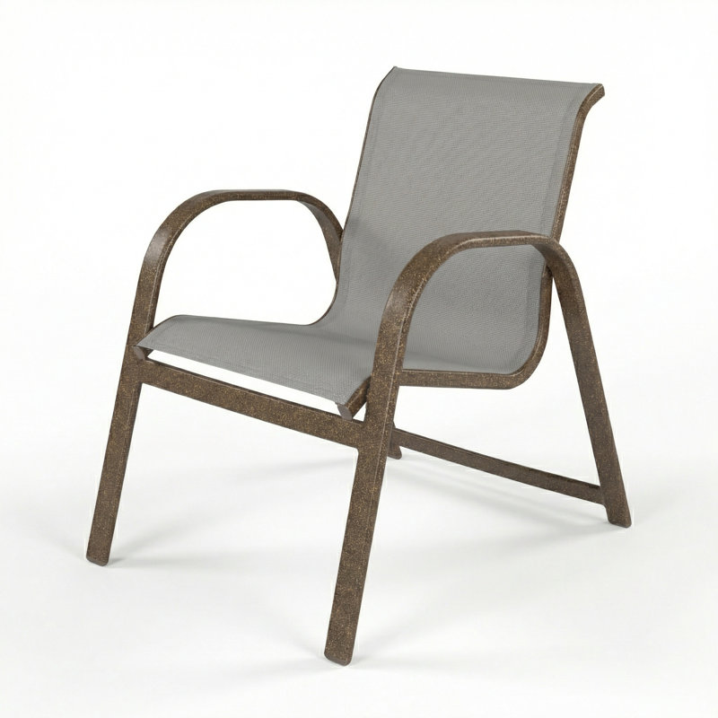Chaise avec accoudoirs, Harnais gris tourterelle / Greco