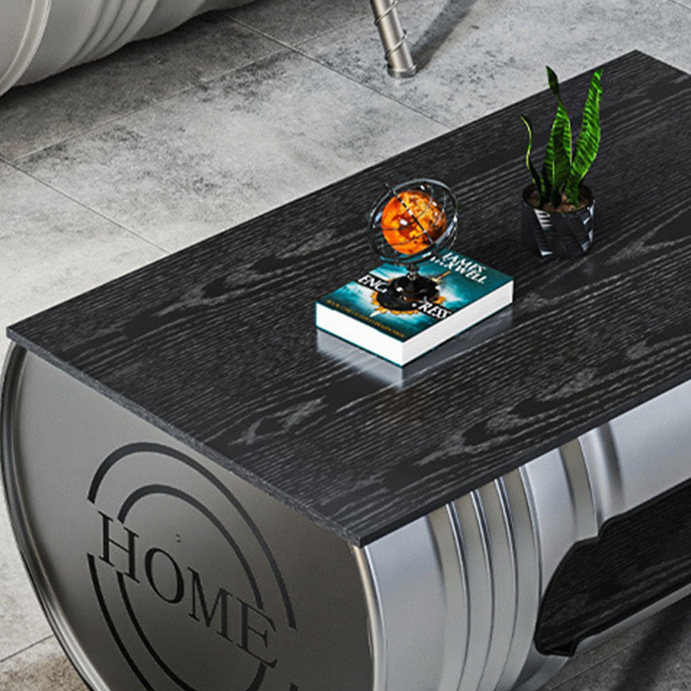 Williston Casual Oil Drum Shaped Sofa Coffee Table Set Wayfair