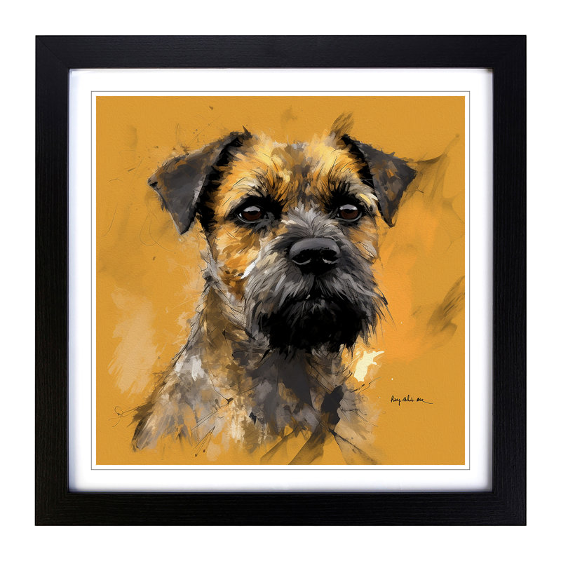 Single Picture Frame Print on Wood, Black