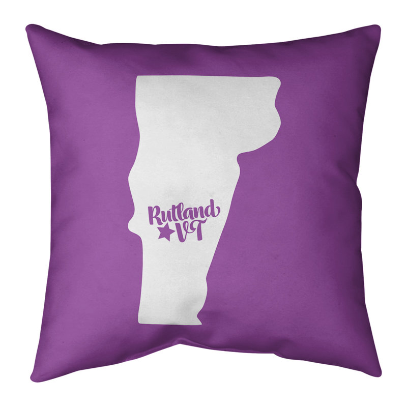 Housse de coussin vermont, Rutland, 14 po x 14 po, Violet