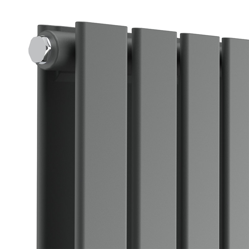 Vertical Double Flat Panel Radiators, 1800cm H x 544cm W x 52cm D, Anthracite