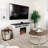 Tosha 60" Entertainment Center TV Console Stand with Electric Fireplace