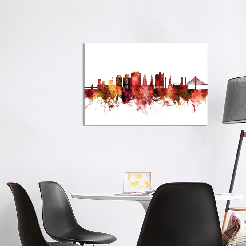 Charleston, South Carolina Skyline by Michael Tompsett - Wrapped Canvas Gallery-Wrapped Canvas Giclée