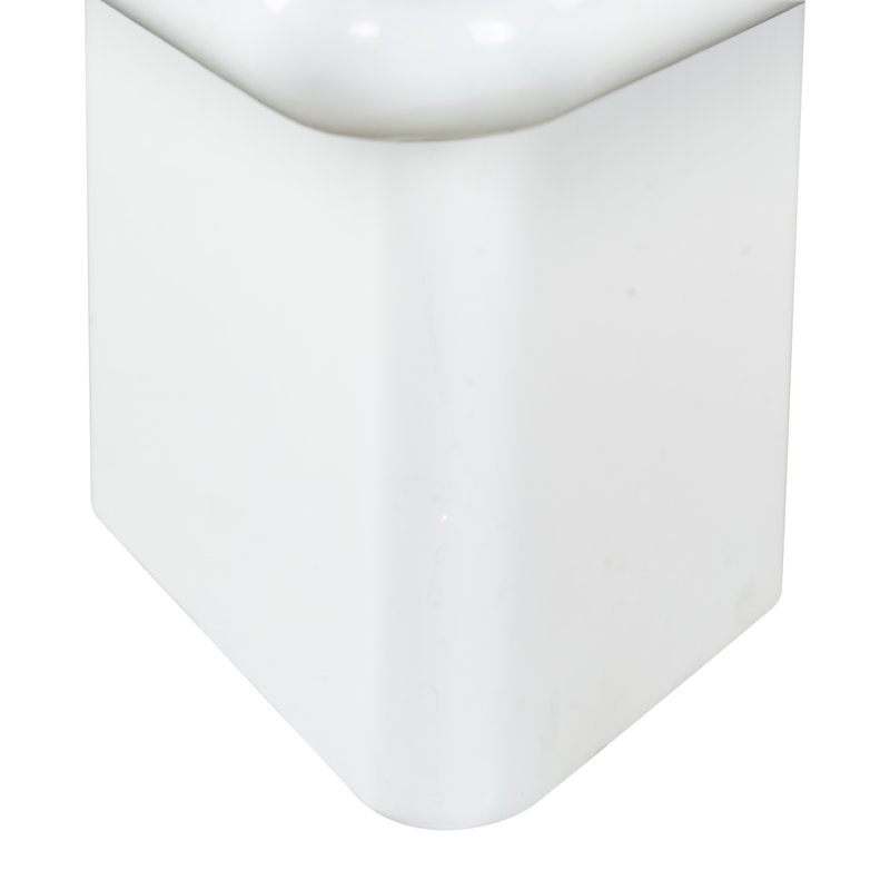 Table basse Bellalynn Conrete, H 13 po x L 25 po x l 25 po, Blanc