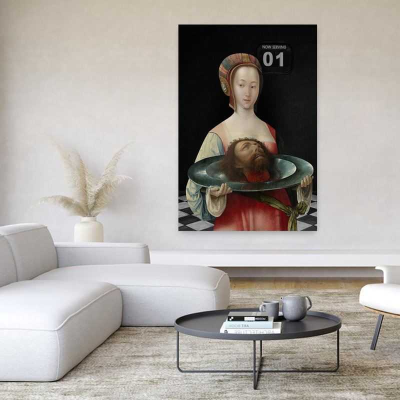 «Now Serving Classic Contemporary», art mural, H 60 po x l 40 po