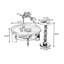 Ensemble de tables basses rondes en bois massif brun-129186141