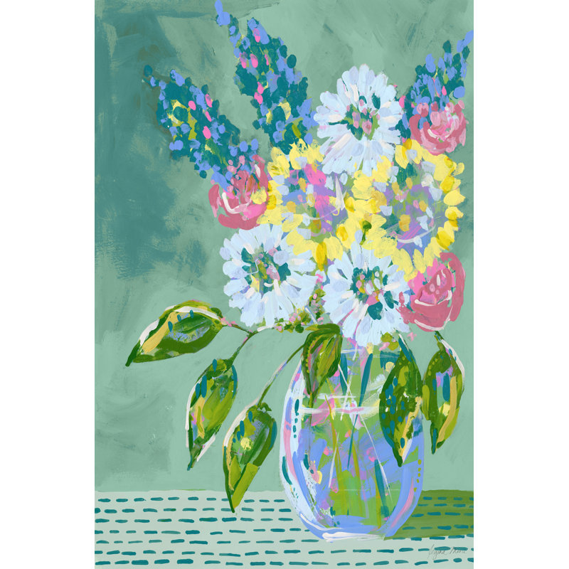Pastel Blossoms II by Marmont Hill - Wrapped Canvas Painting, 101cm H x 152cm W