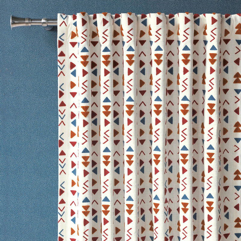 Panneau de rideau simple obscurcissant en coton mélangé Mackay, L 48 po x L 120 po