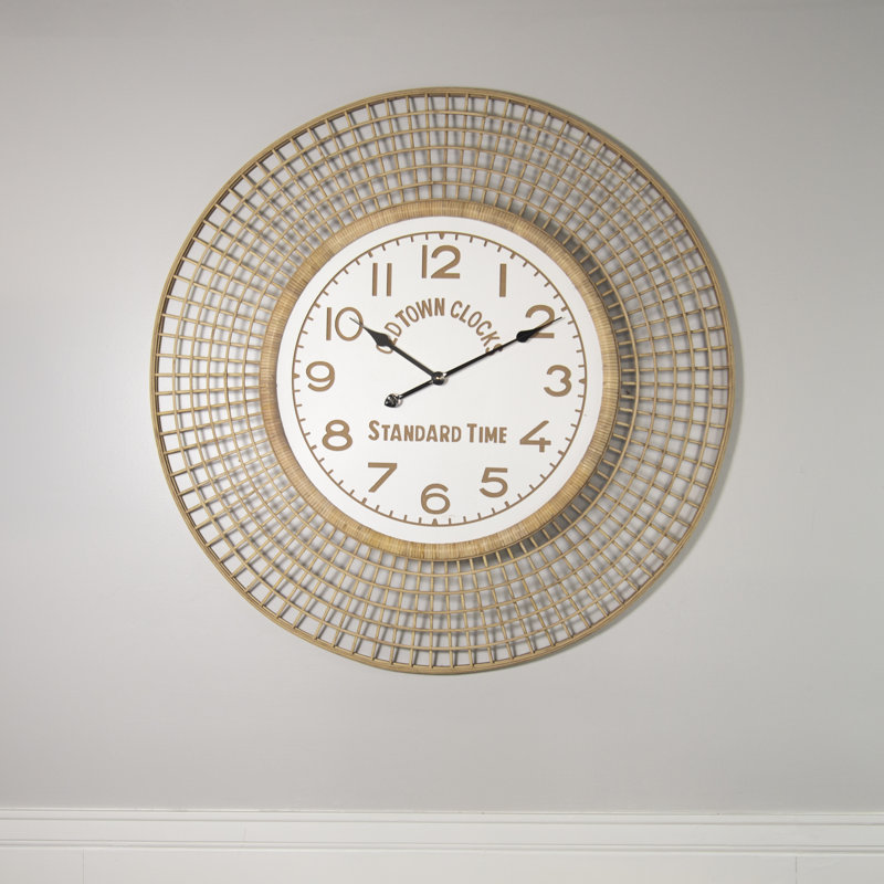 Rutha Solid Wood Wall Clock