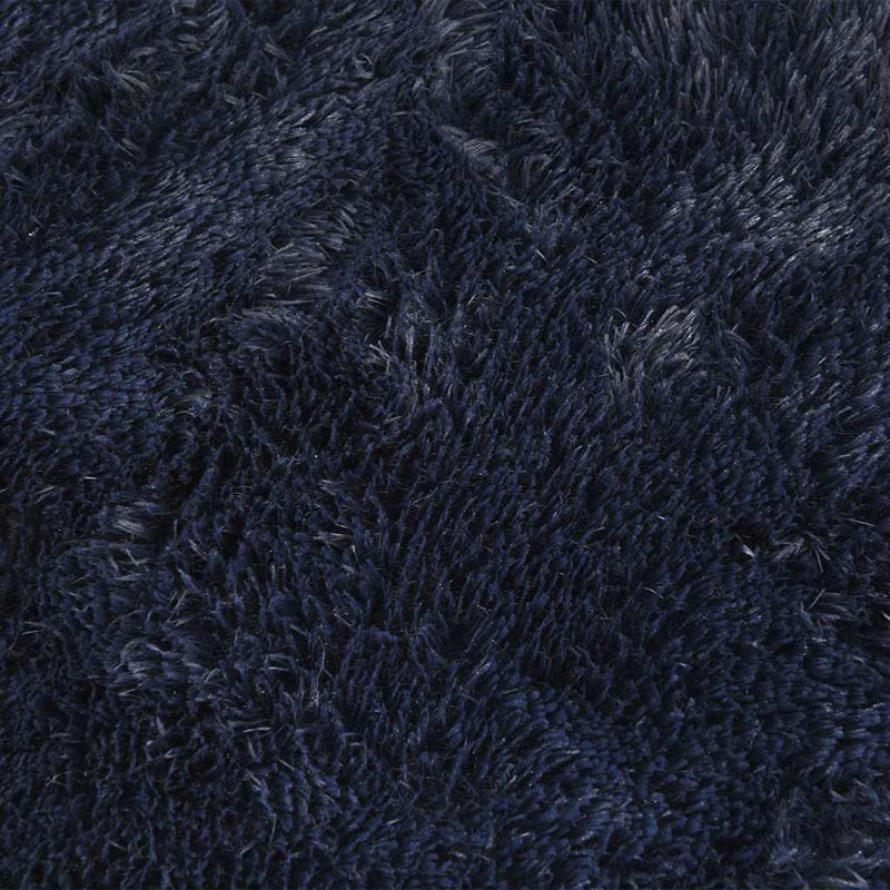 Shaggy Rug High Pile NAVARRA Navy Polyester, Square 160cm