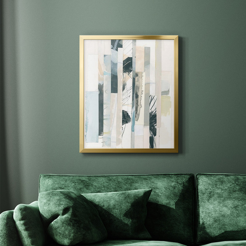 Papier encadré de qualité supérieure sur toile encadrée - prêt à être accroché, H 24 po x l 20 po, Or