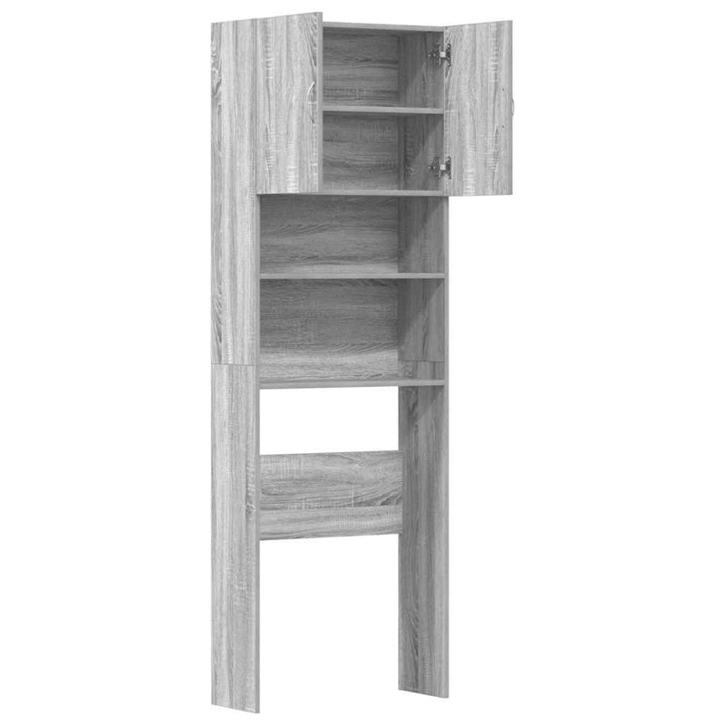Engineered Wood Bathroom Cabinet, Grey Sonoma