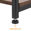 Table de canapé Avellina, console industrielle à 3 niveaux, table de vestibule rustique pour entrée / couloir, salon - meuble télé avec tablettes de rangement