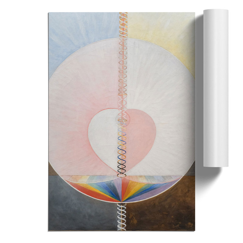 What A Human Being Is by Hilma Af Klint - No Frame Painting, 30cm H x 21cm W x 0.1cm D