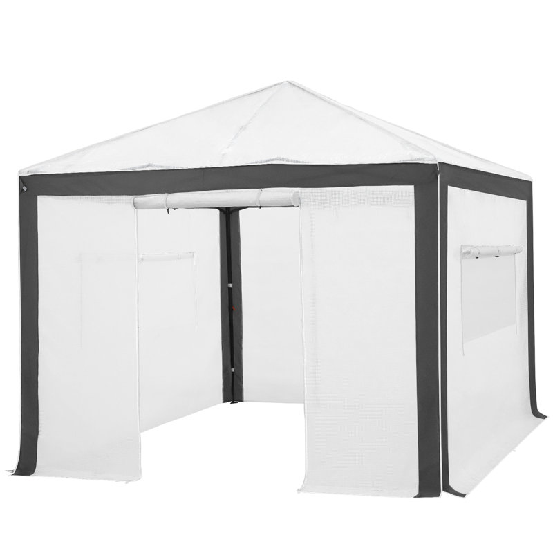 Serre 10 po x 10 pi, Gris