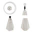 Lampe de table moderne et contemporaine, lampe de table en résine 23 po avec texture de faux bois, lampe de table