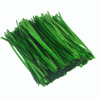 800 petits attaches de jardin vertes pré-coupées