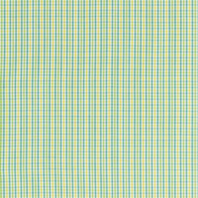 Bahama Check Fabric, Green