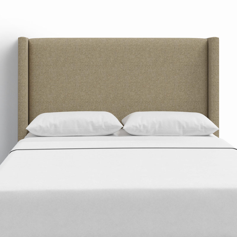 Hanson Upholstered Headboard, King, Zuma Natural Textured Linen