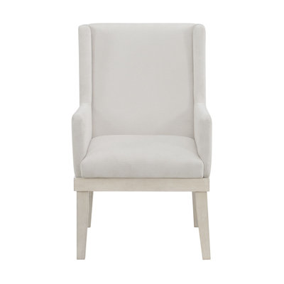 Fauteuil de salle à manger Red Barrel Studio® Rhiannon en blanc antique (2 par boîte)