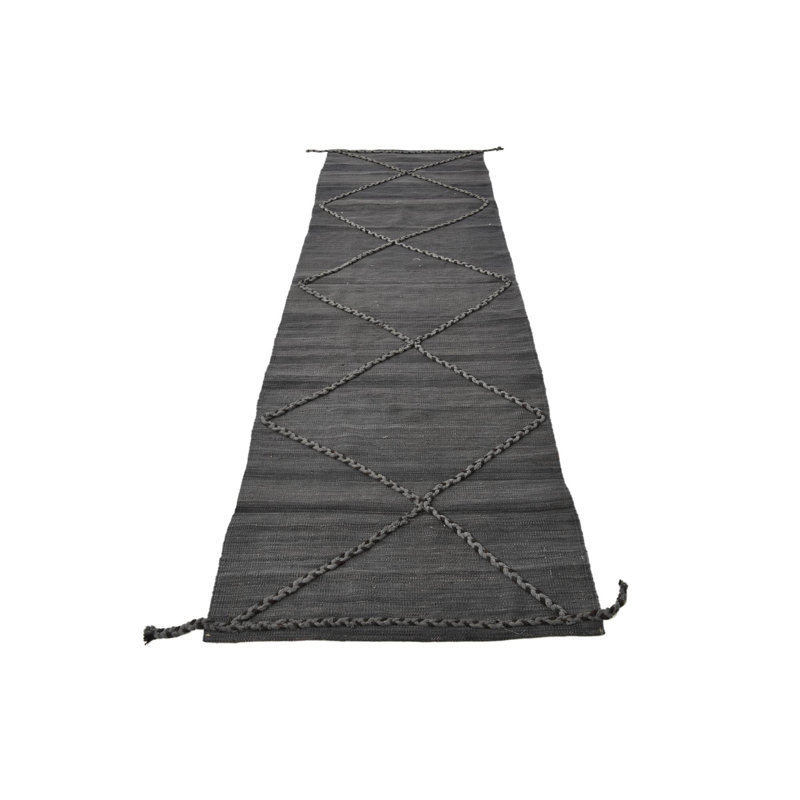 Tapis de couloir gris graphite Ousley