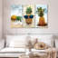 Ensemble de 3 pièces d'ananas sur toile-1237347521