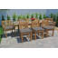 Monterey Outdoor 9 - Piece Teak Dining Set with Cushions-947915876-947915883