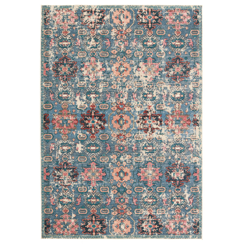 Tapis d'intérieur floral Forand, Rectangle 2 pi 6 po x 4 pi