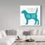 Keishawna «Pawsome Dog», art textuel sur toile tendue-25325544