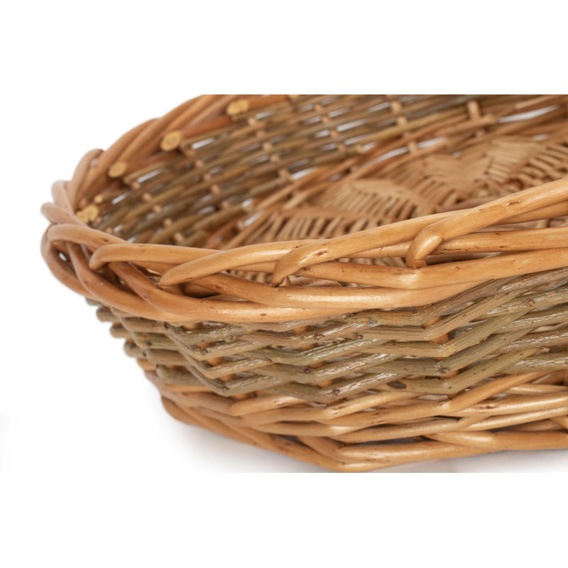 Felstead Wicker Tray Storage Basket, 9cm H x 30cm W x 30cm D