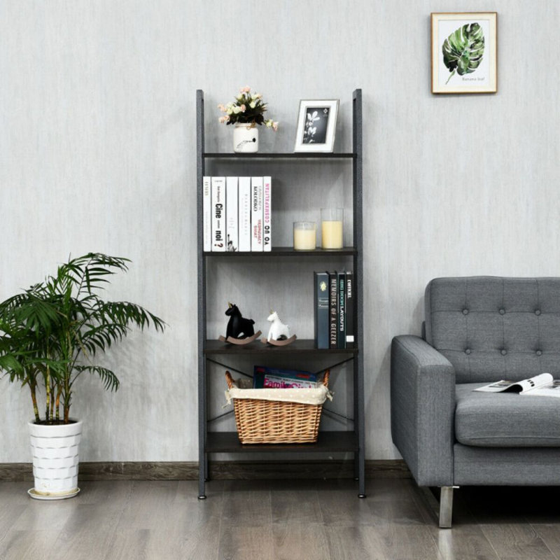 Kamm Ladder Bookcase, Black