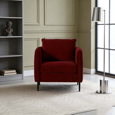 Fauteuil d'appoint simple en velours Accent Chair