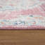 Verutiao Balcony Terrace with Oriental Power Loom Pink/Beige/Blue Indoor/Outdoor Rug-1905608974