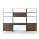 Loki 3 Piece Rectangular Writing Desk Office Set with Hutch