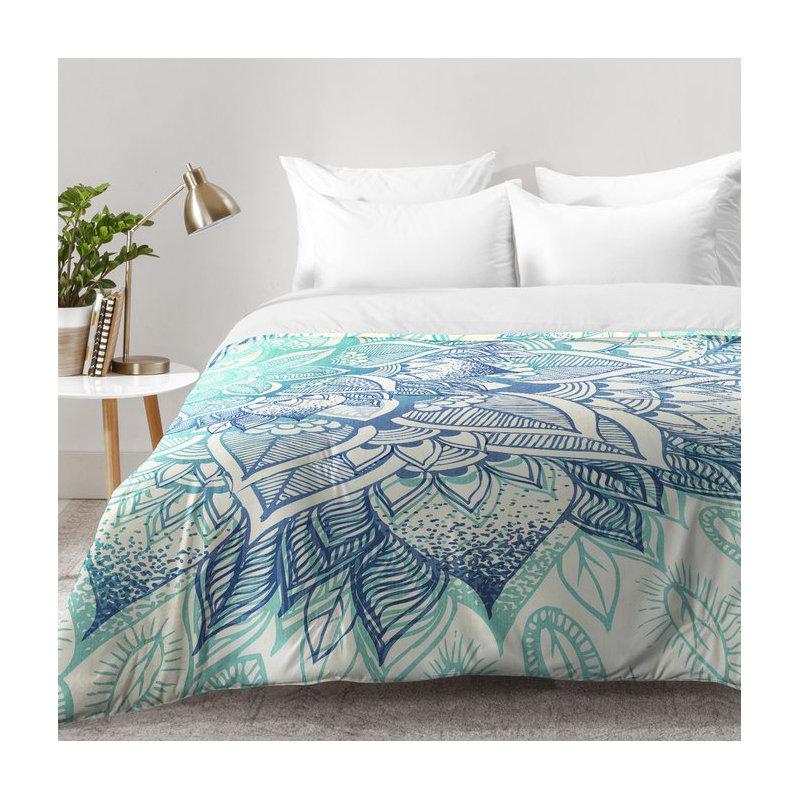 Rosebudstudio Modern & Contemporary Polyester Floral Comforter, Full/Queen Comforter + 2 Standard Shams