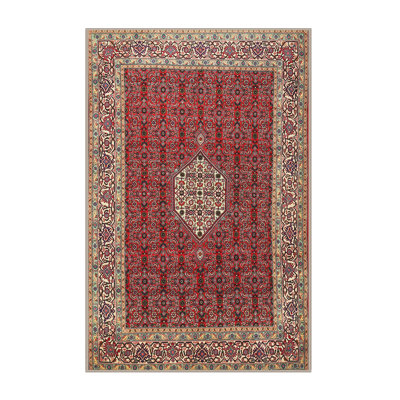 Tapis traditionnel rouge / brun Burwinda