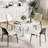 5 Piece Set-Pedestal Dining Room Table and 4 Chairs-1229862095-1229862092-1229862090