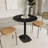 Round Dining Table With Sintered Stone Top And Square Stainless Steel Pedestal Base – Seats 2–3 People, Kitchen & Dining Room Table For Cafes-397740302-397740300