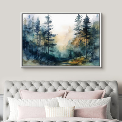 Paysage de forêt Woodland «Pine Tree Forest» sur
