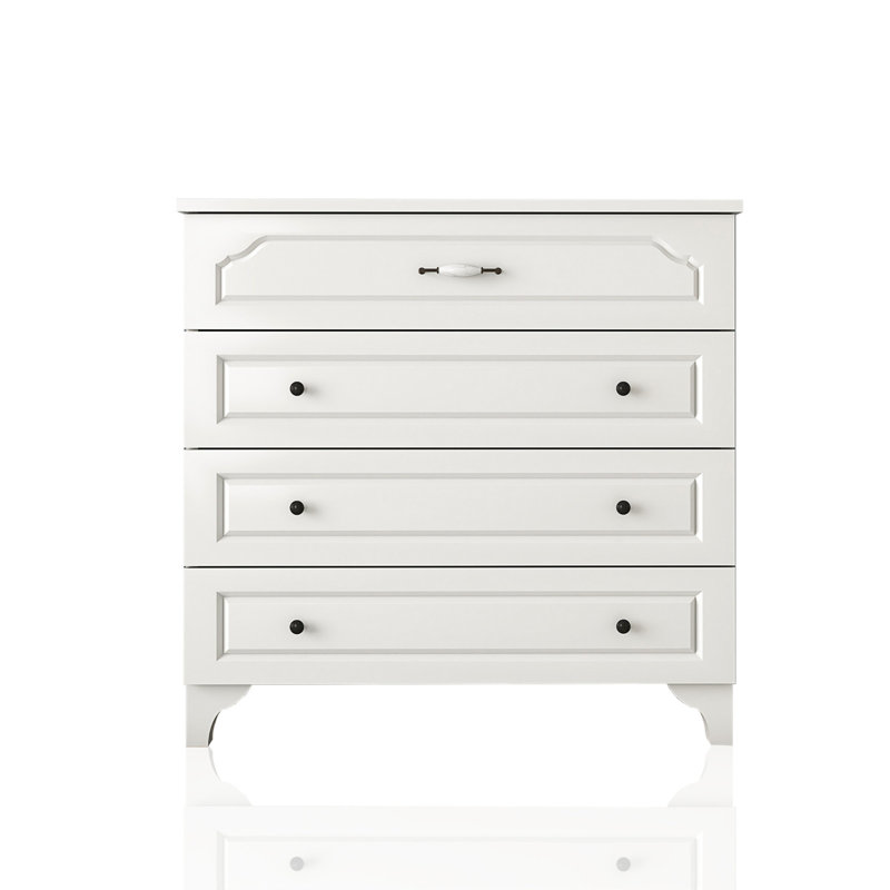 Divisadero Solid Wood 85 cm W Chest of 4 Drawers