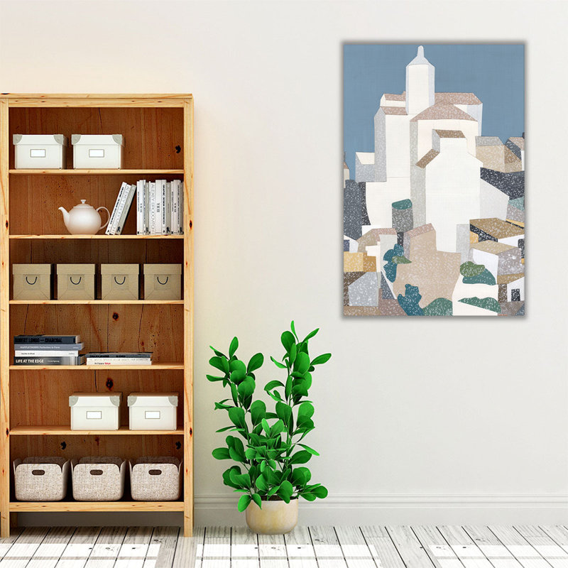 «Tuscan Village II», reproduction d'art sur toile, H 24 po x l 16 po