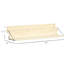 Plateau de table pliable avec garde-corps, bureau de balcon en bois d'épinette, finition naturelle, preuve, l 20 po x H 12,5 po, capacité de charge de 66 lb, table d'étude, foyer d'apprentissage